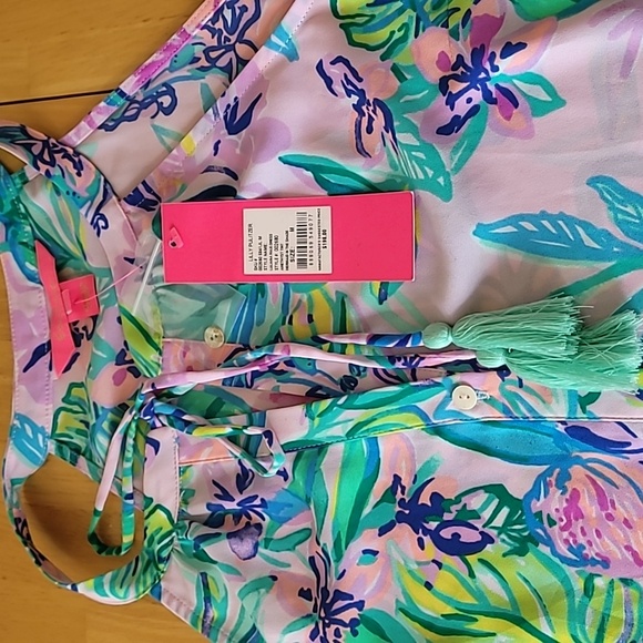 Lilly Pulitzer Luliana Maxi Dress In Amethyst Tint Mermaid In The Shade - Picture 8 of 8